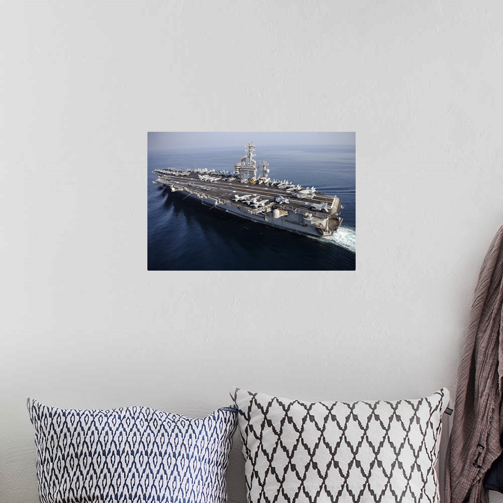 A bohemian room featuring Arabian Gulf, August 13, 2013 - The aircraft carrier USS Nimitz (CVN-68) is underway in the Arabi...