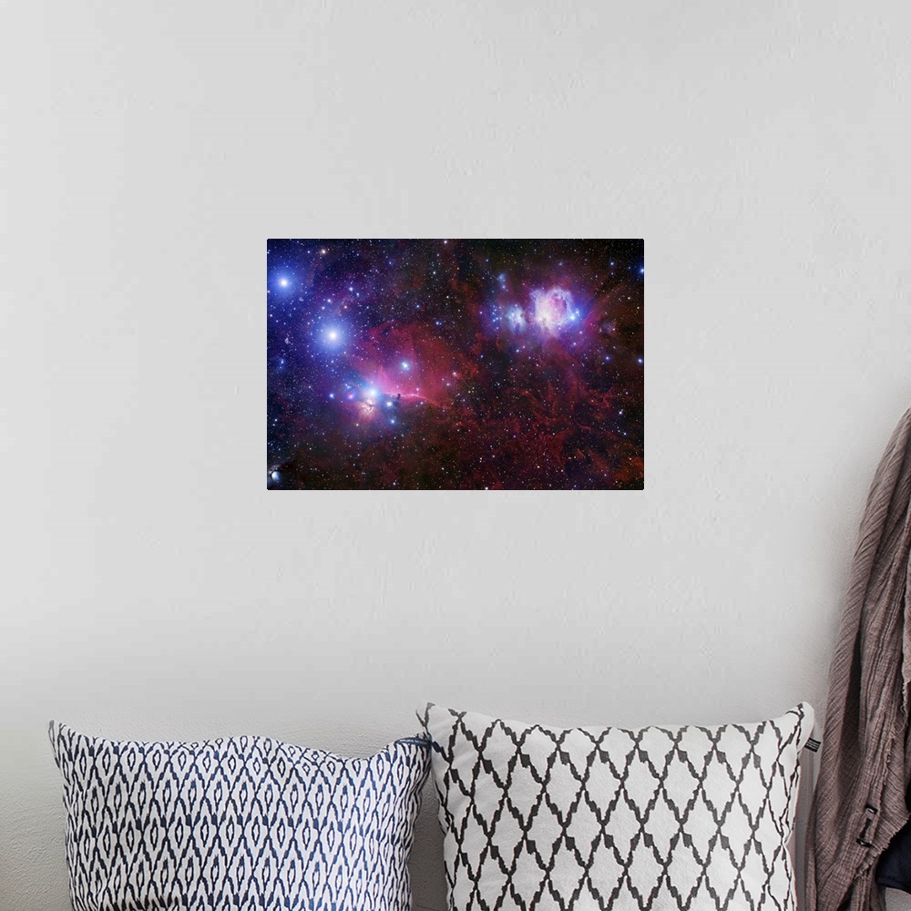 A bohemian room featuring The Belt Stars of Orion