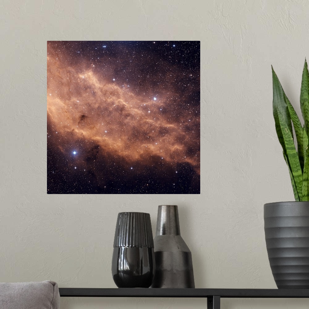A modern room featuring The California Nebula
