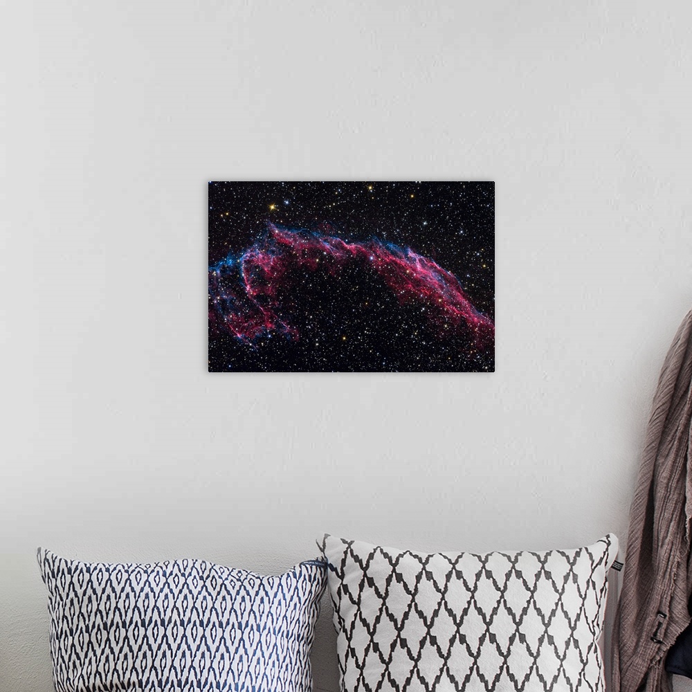 A bohemian room featuring The Eastern Veil Nebula
