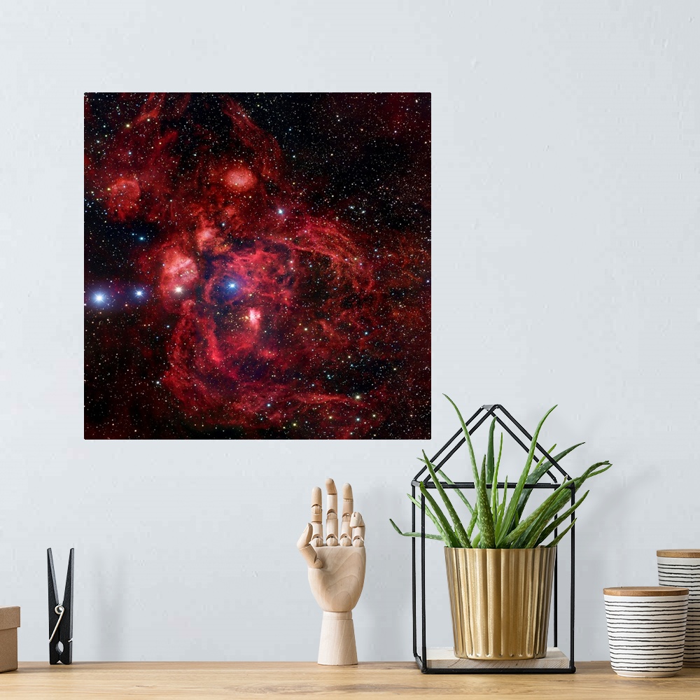A bohemian room featuring The Lobster Nebula in Scorpius