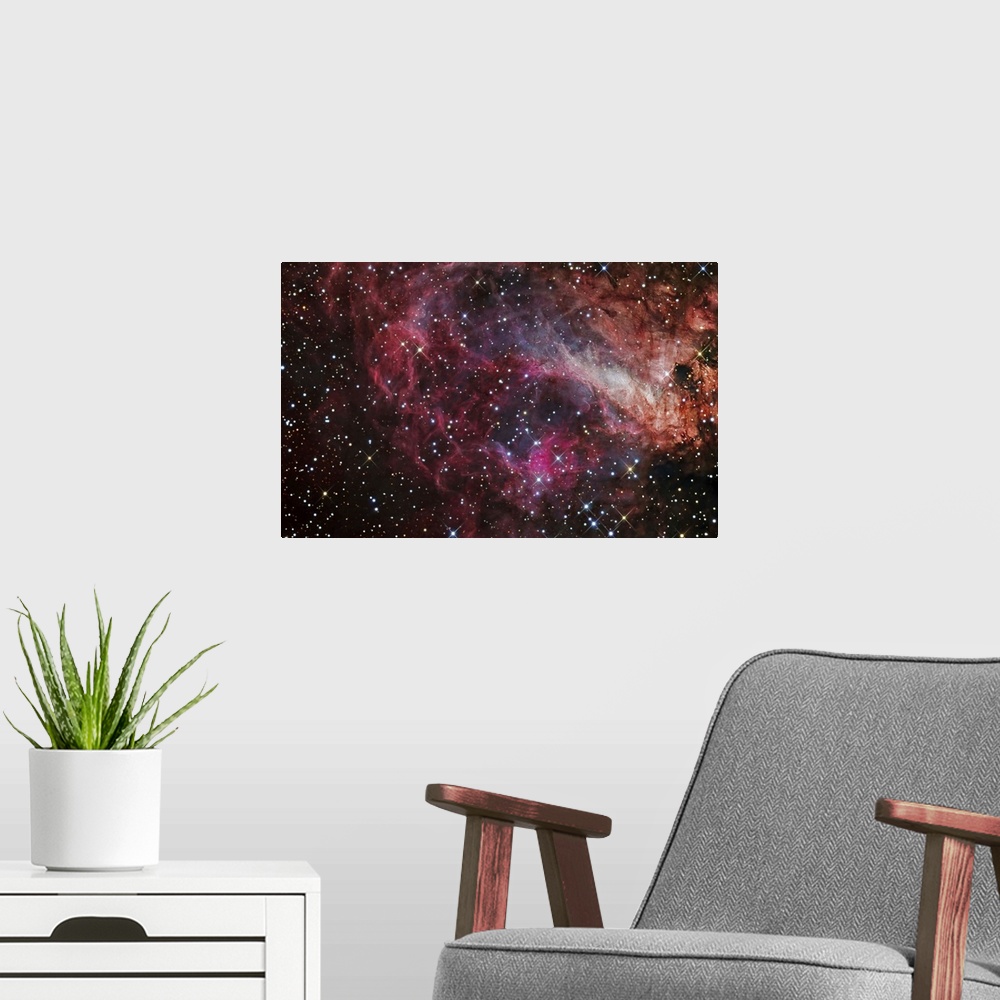 A modern room featuring The Omega Nebula