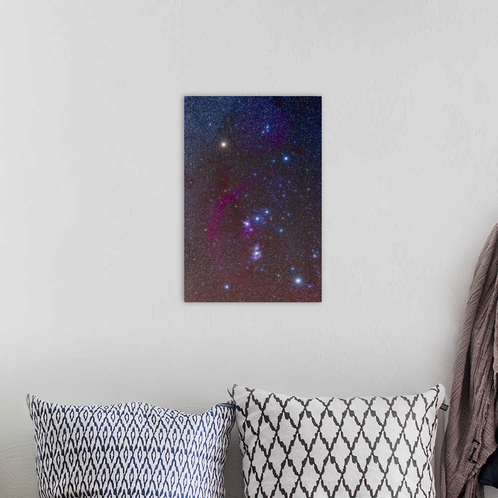 A bohemian room featuring The Orion constellation.