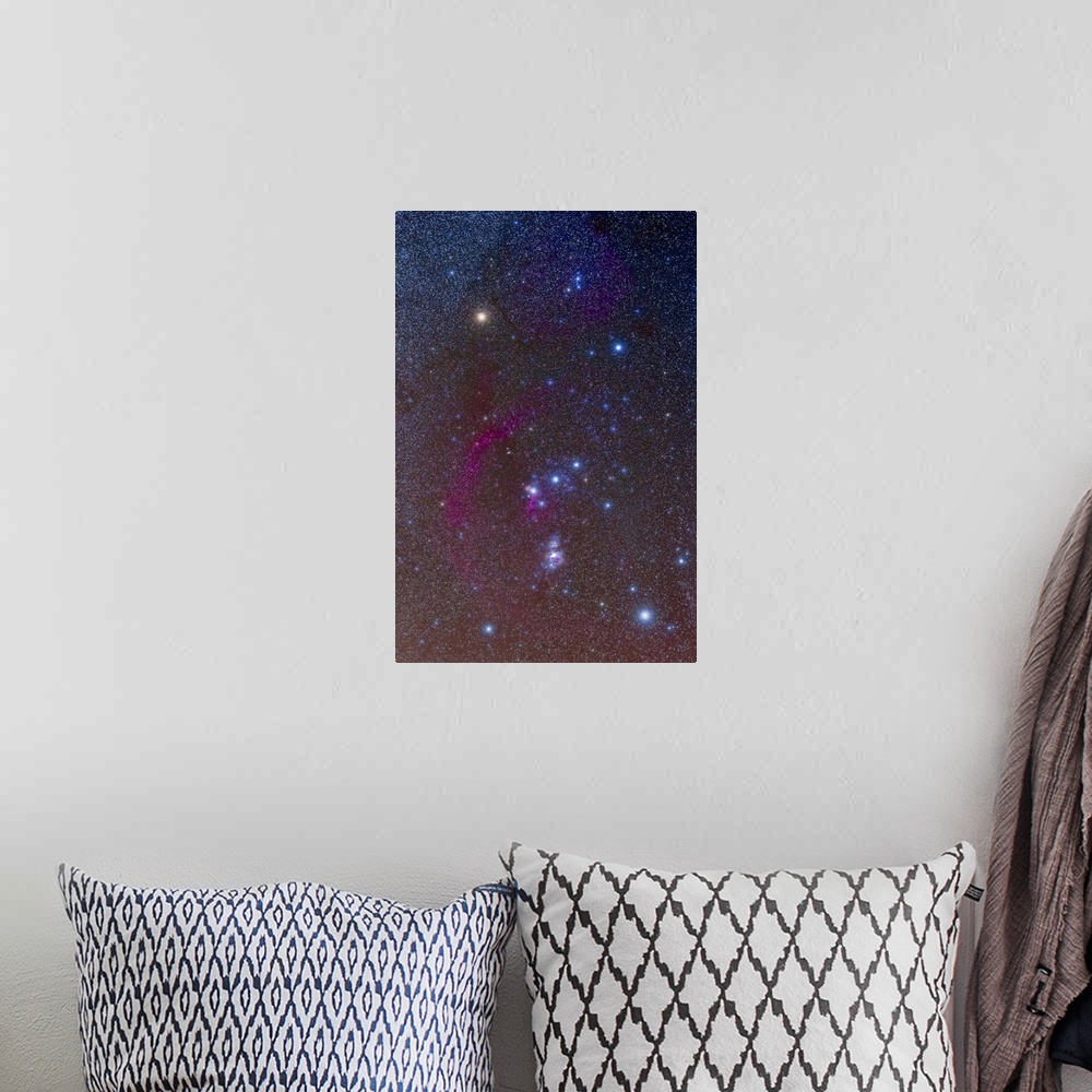 A bohemian room featuring The Orion constellation.