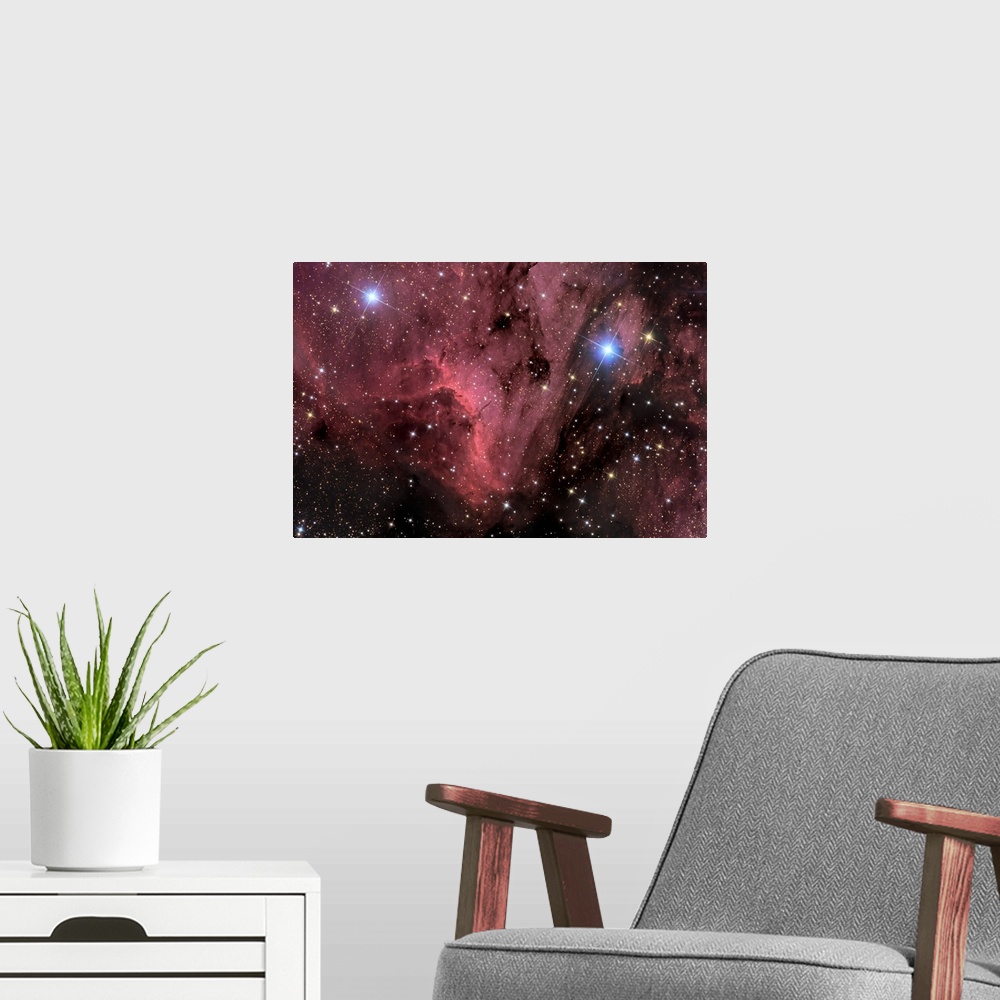 A modern room featuring The Pelican Nebula