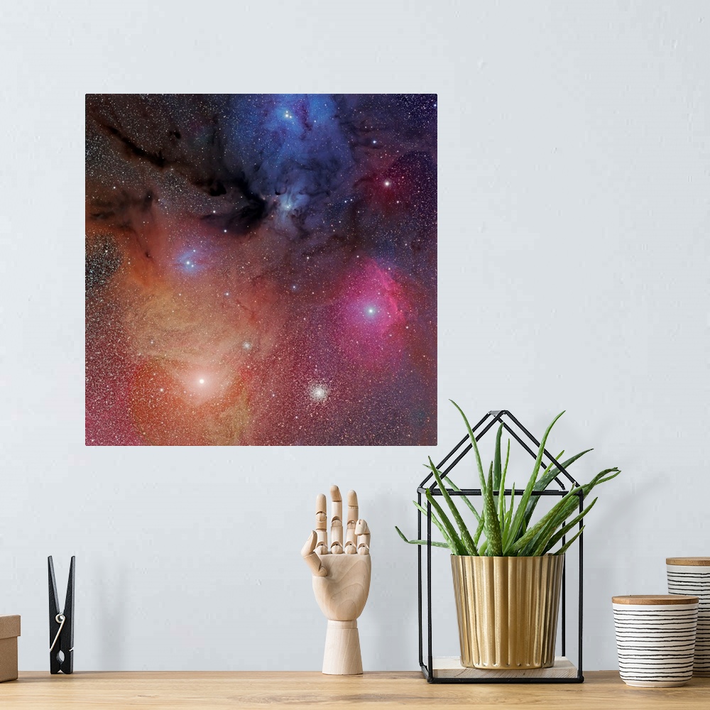 A bohemian room featuring The starforming region of Rho Ophiuchus