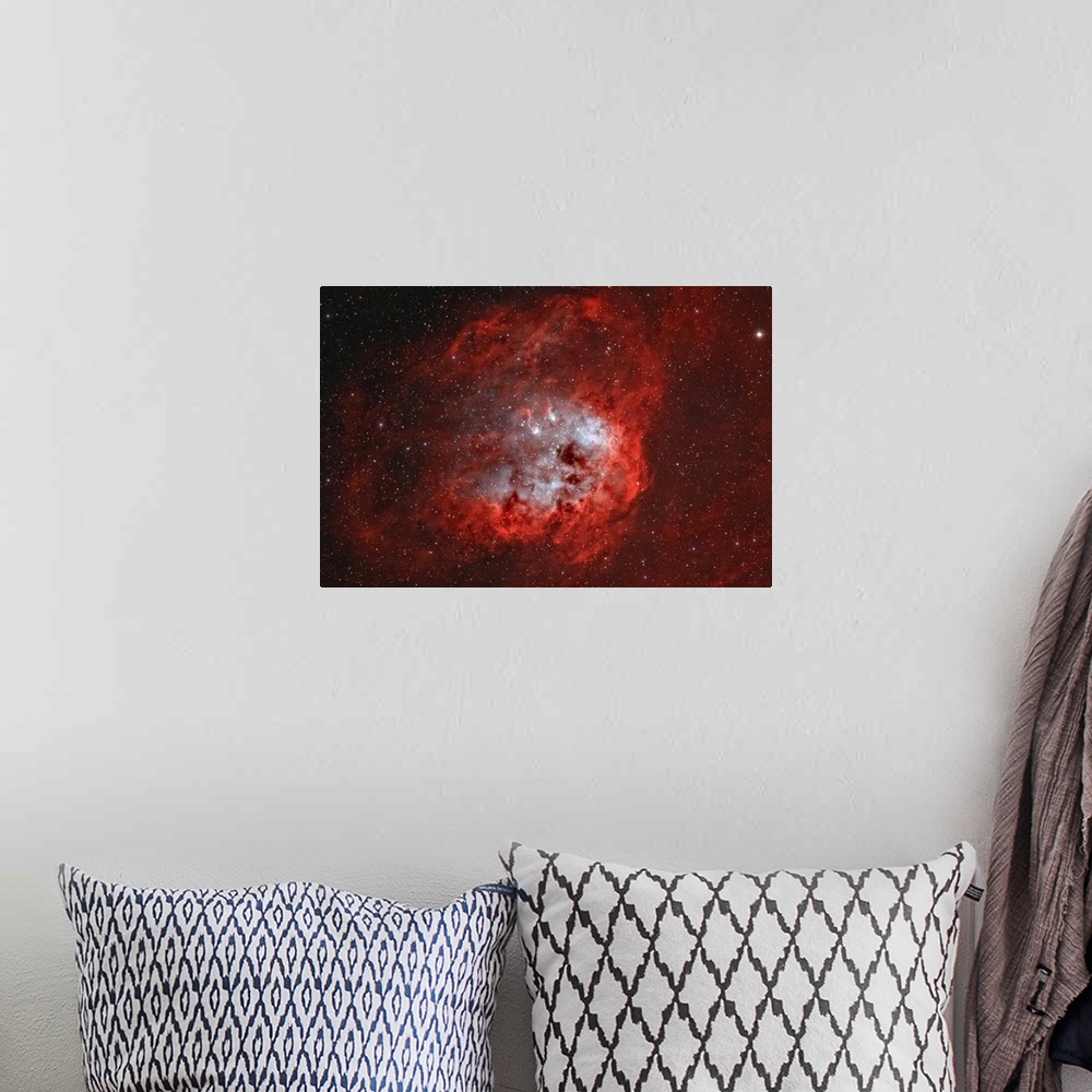 A bohemian room featuring IC 410, The Tadpole Nebula in Auriga.