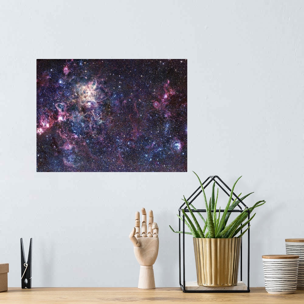 A bohemian room featuring The Tarantula Nebula