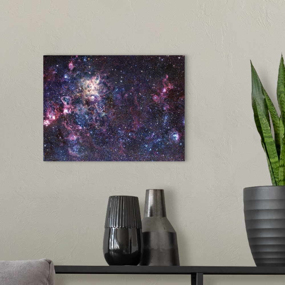 A modern room featuring The Tarantula Nebula