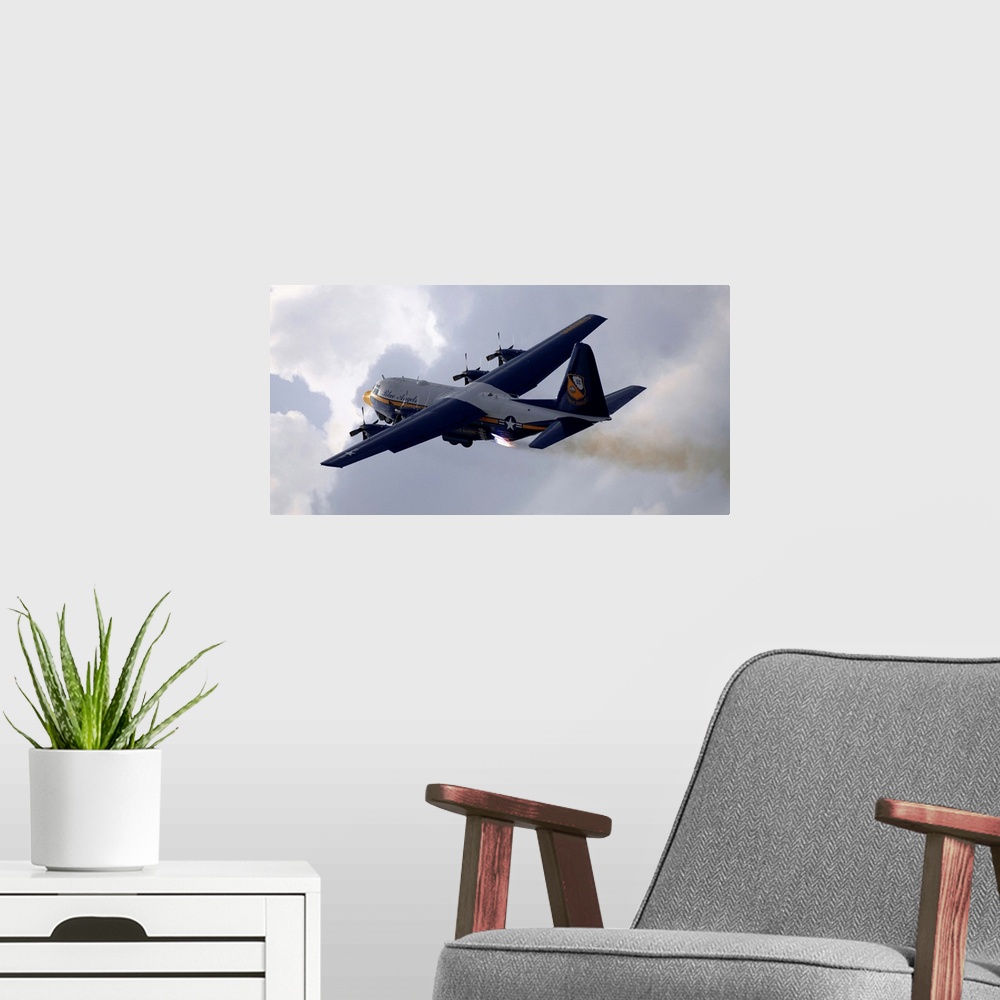 A modern room featuring The US Marine Corps C130 Hercules