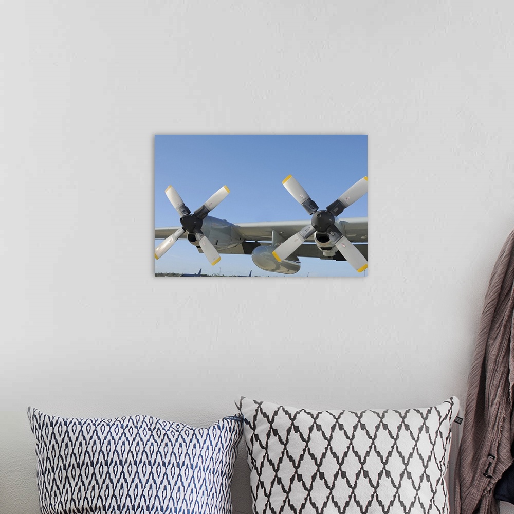 A bohemian room featuring October 18, 2010 - The wings of an LC-130 Hercules at Joint Base Pearl Harbor-Hickam, Hawaii. The...