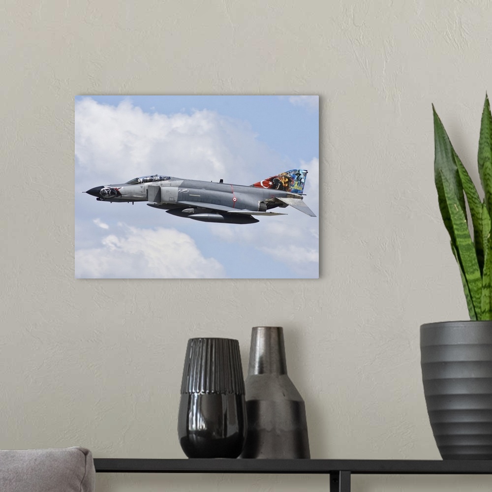 A modern room featuring Turkish Air Force F-4E Phantom during Exercise Anatolian Eagle 2022.