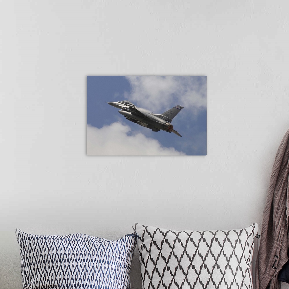 A bohemian room featuring U.S. Air Force F-16C from the 140th Fighter Wing  Colorado Air National Guard taking off from Nat...