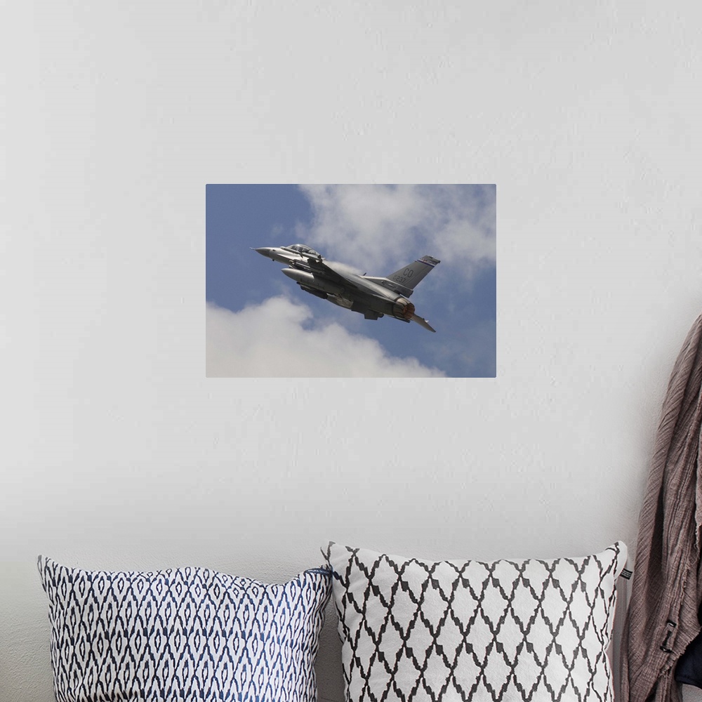 A bohemian room featuring U.S. Air Force F-16C from the 140th Fighter Wing  Colorado Air National Guard taking off from Nat...