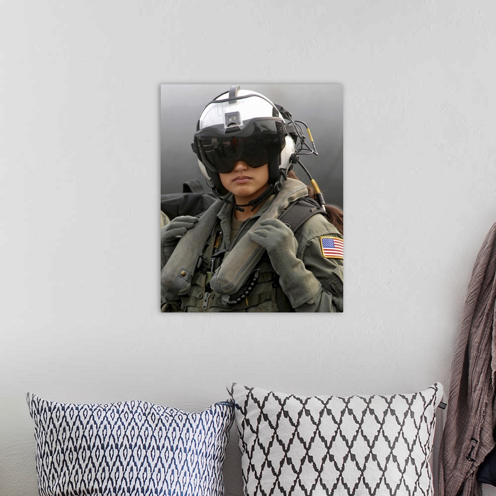A bohemian room featuring US Navy Aviation Warfare Systems Operator