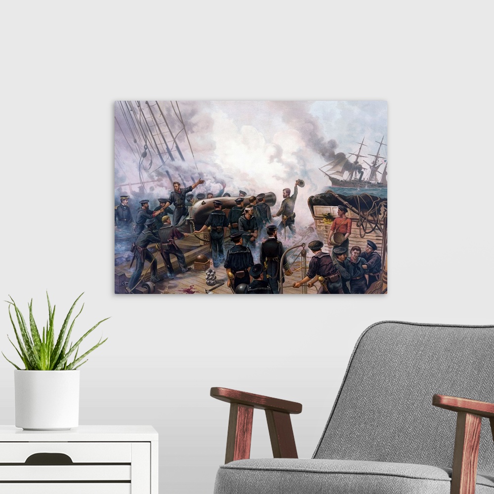 A modern room featuring American History