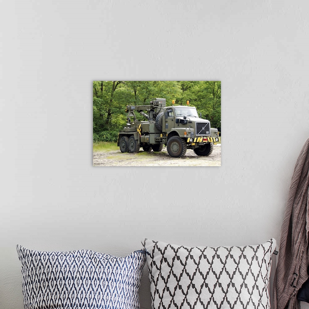 A bohemian room featuring Volvo N10 truck crane of the Belgian Army
