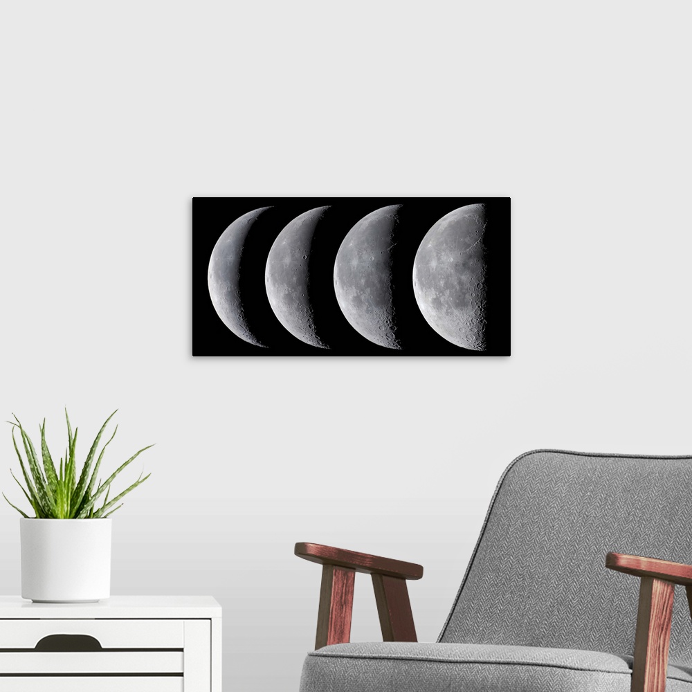 A modern room featuring Waning moon series