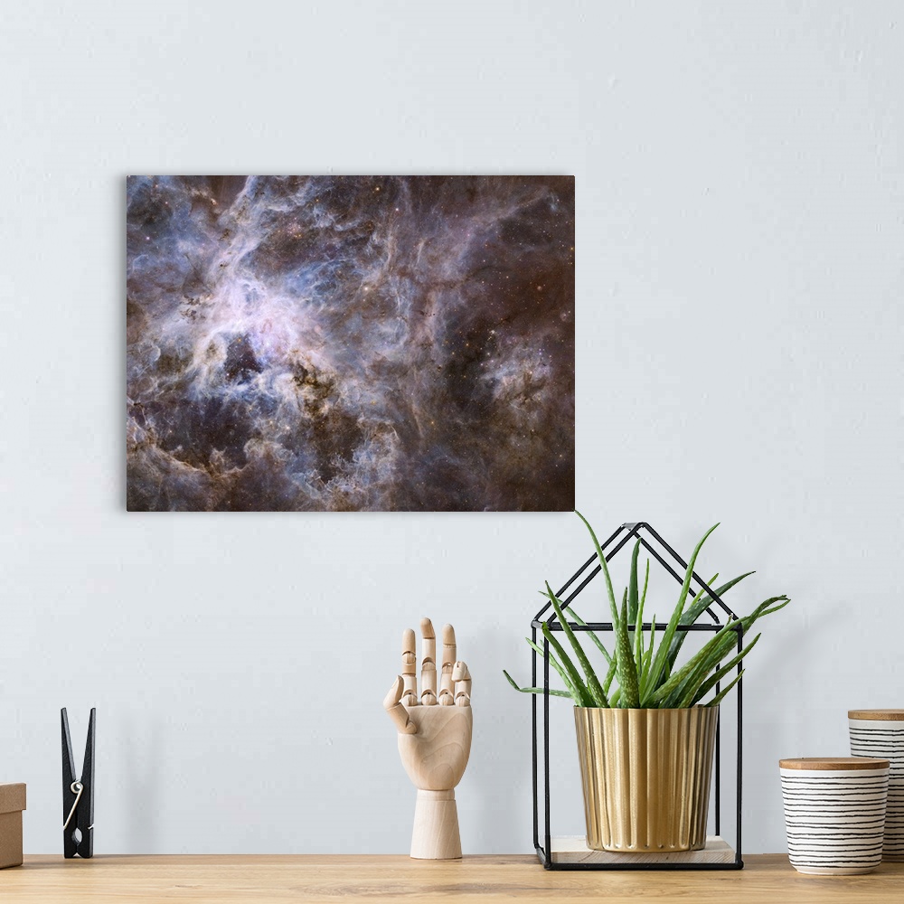A bohemian room featuring Widefield view of 30 Doradus, spanning a width of 600 light-years, shows a star factory of more t...
