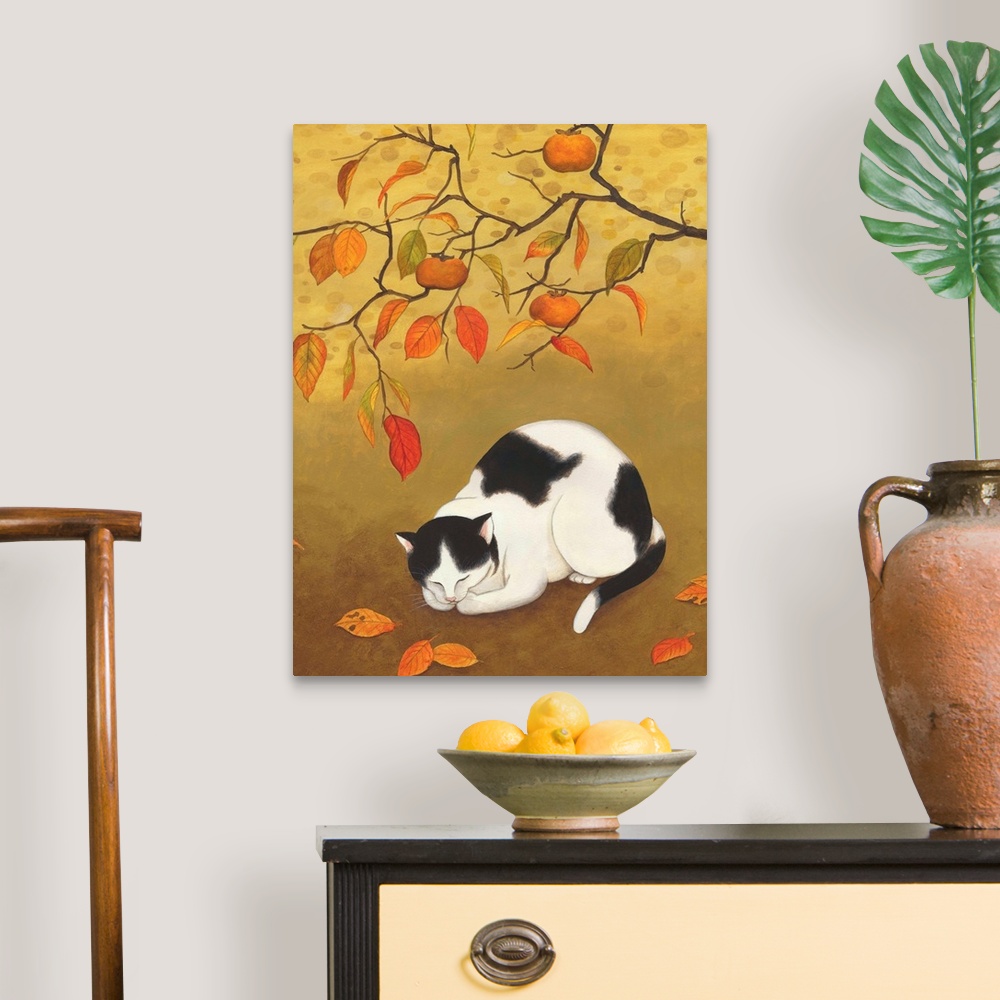 A traditional room featuring Autumn Cat