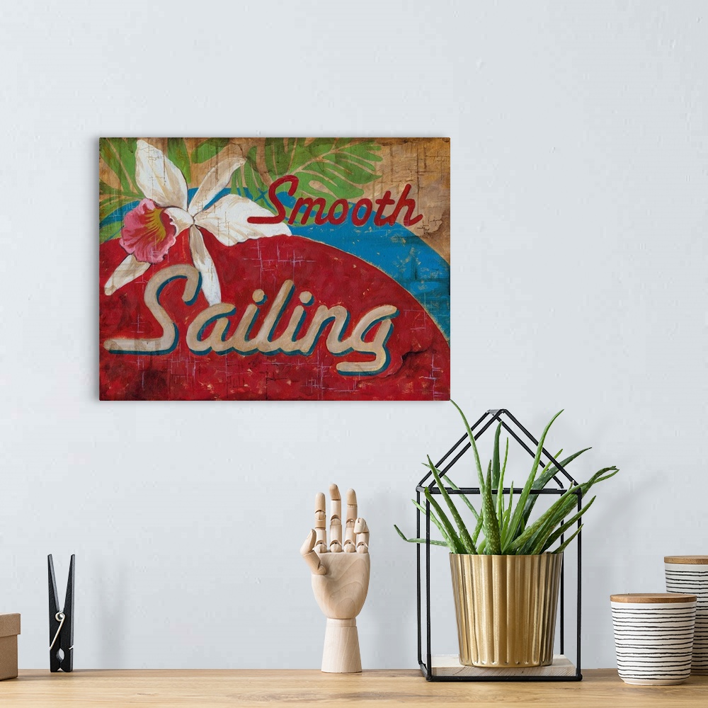A bohemian room featuring Beach Signs - Sail