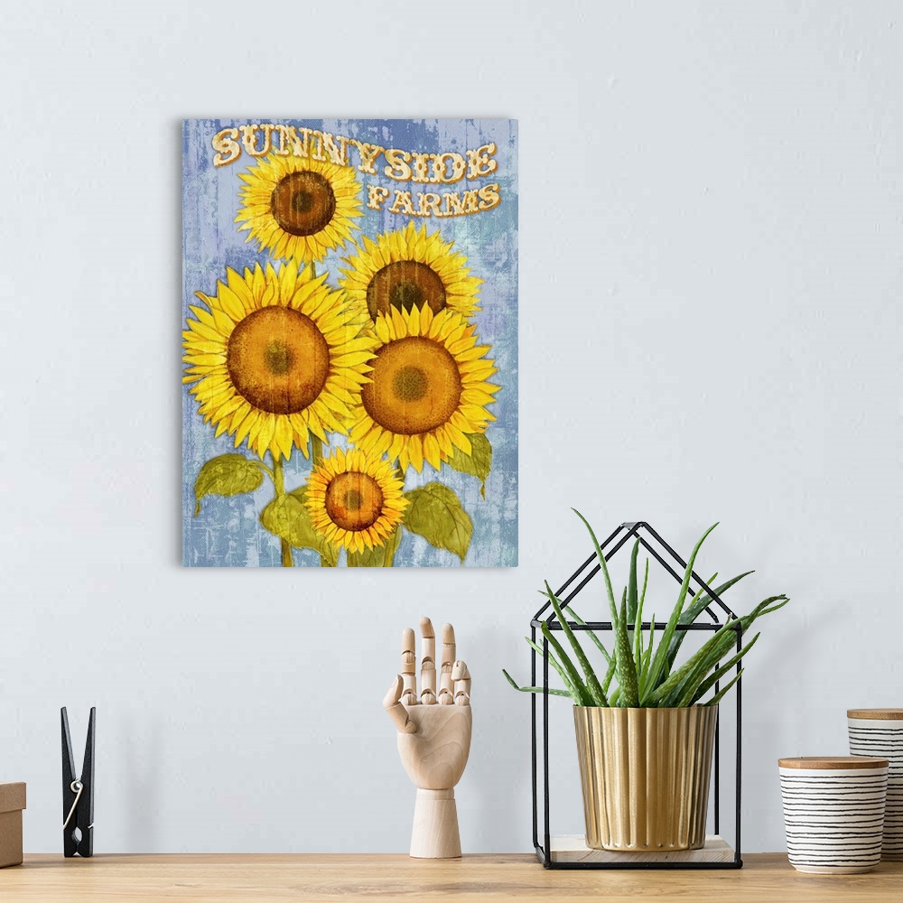A bohemian room featuring Country Sunflowers I