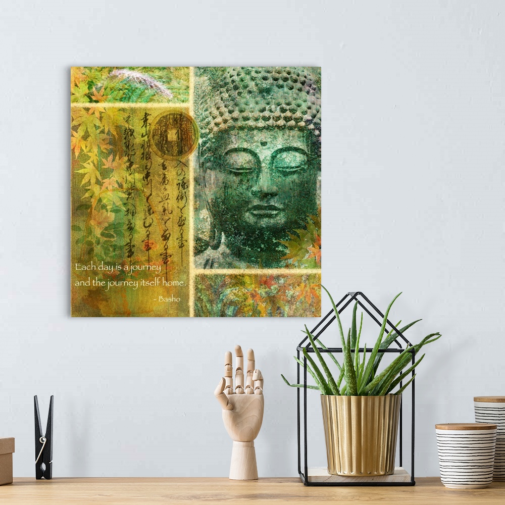 A bohemian room featuring Jade Forest - Buddha