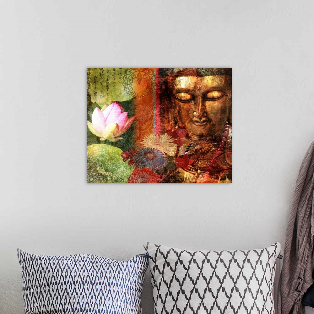 A bohemian room featuring Lotus Sutra I