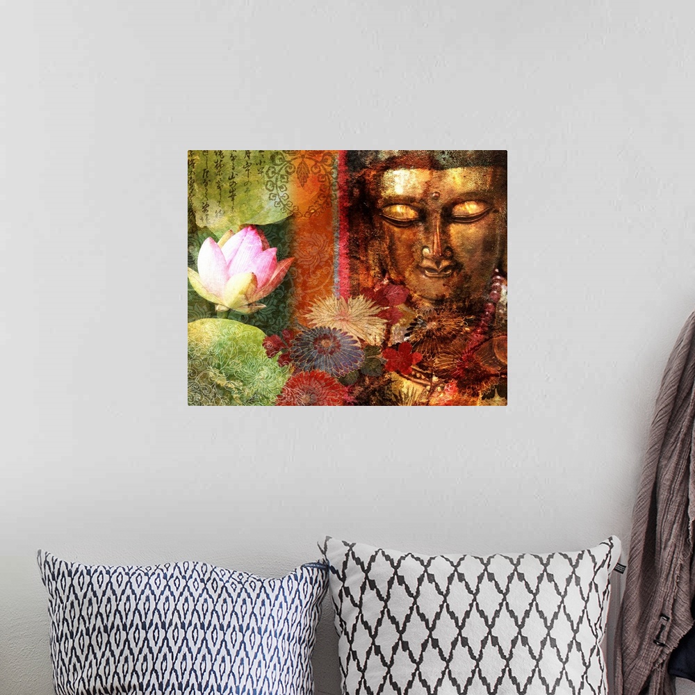 A bohemian room featuring Lotus Sutra I