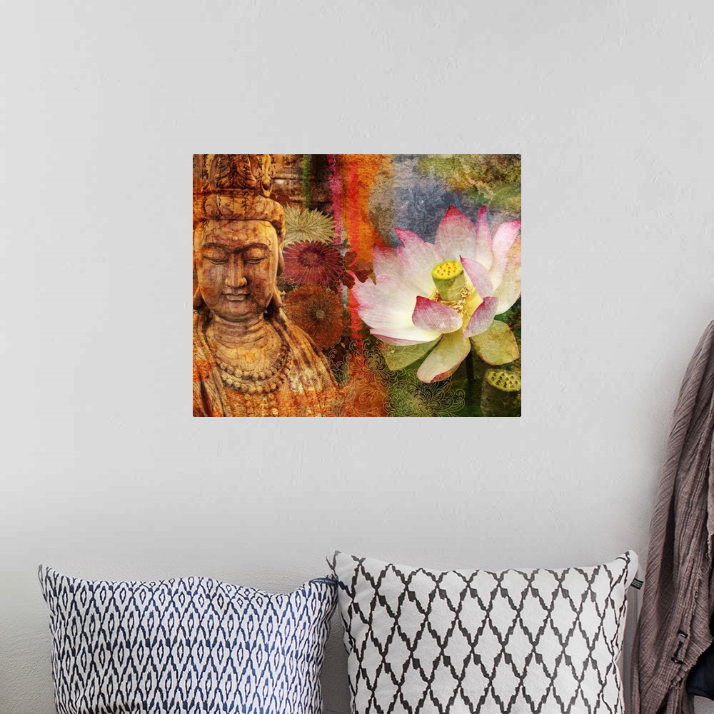 A bohemian room featuring Lotus Sutra II