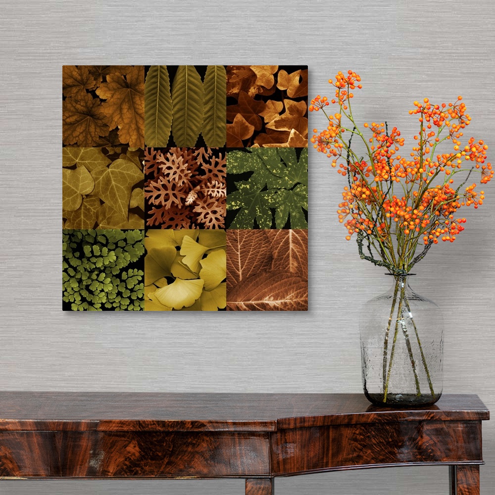 A traditional room featuring Photo Leaf Montage I