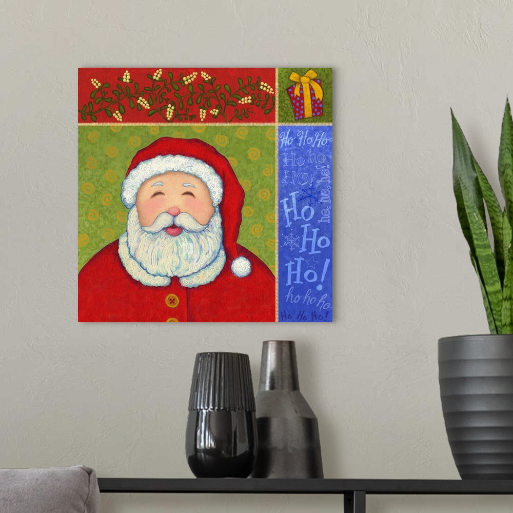 A modern room featuring Santa and Reindeer I