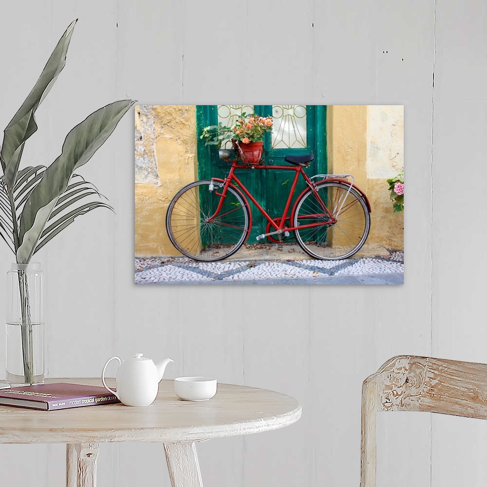 A farmhouse room featuring Santorini Bicycle