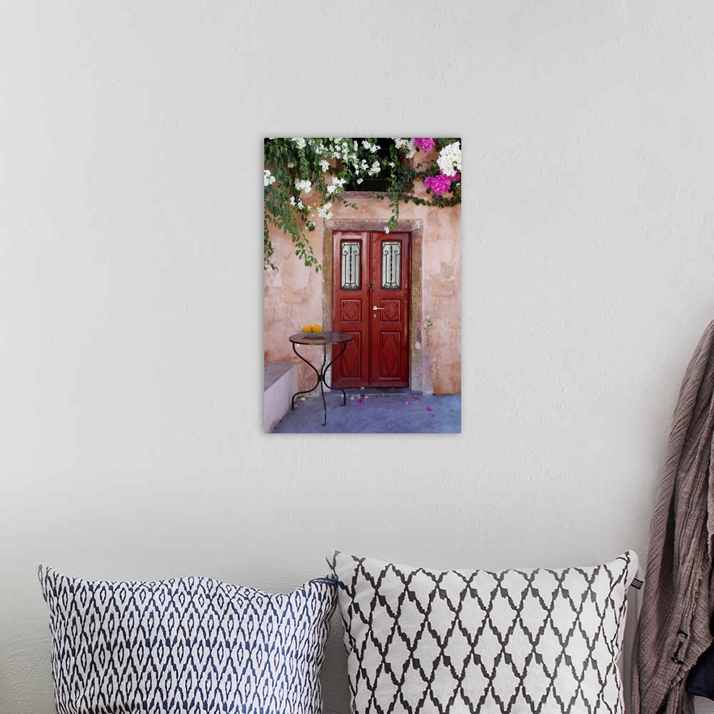 A bohemian room featuring Santorini Doorway II