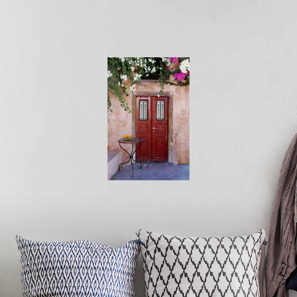 A bohemian room featuring Santorini Doorway II