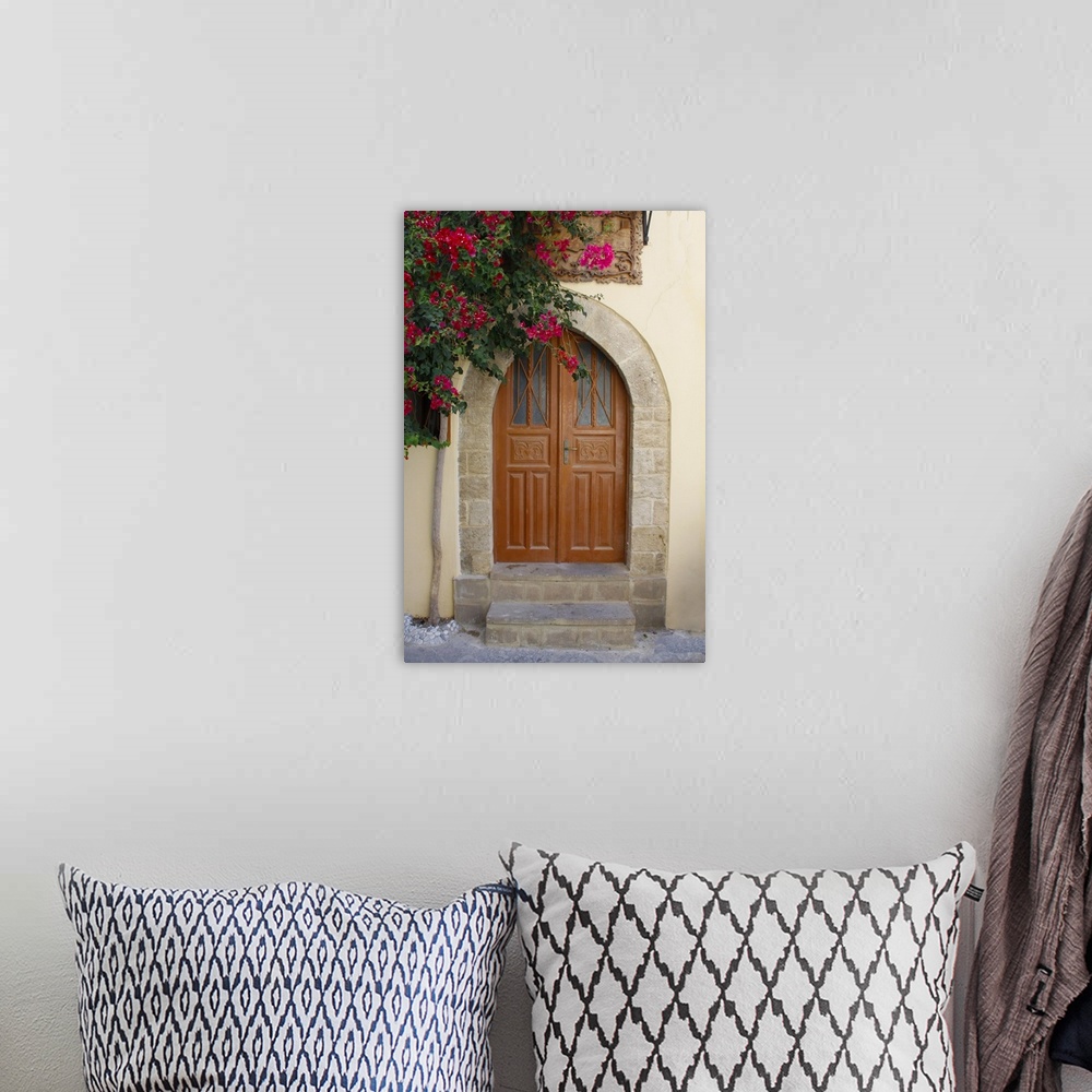 A bohemian room featuring Santorini Doorway III