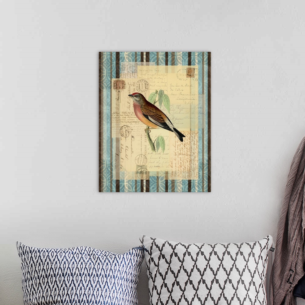 A bohemian room featuring Song Birds I