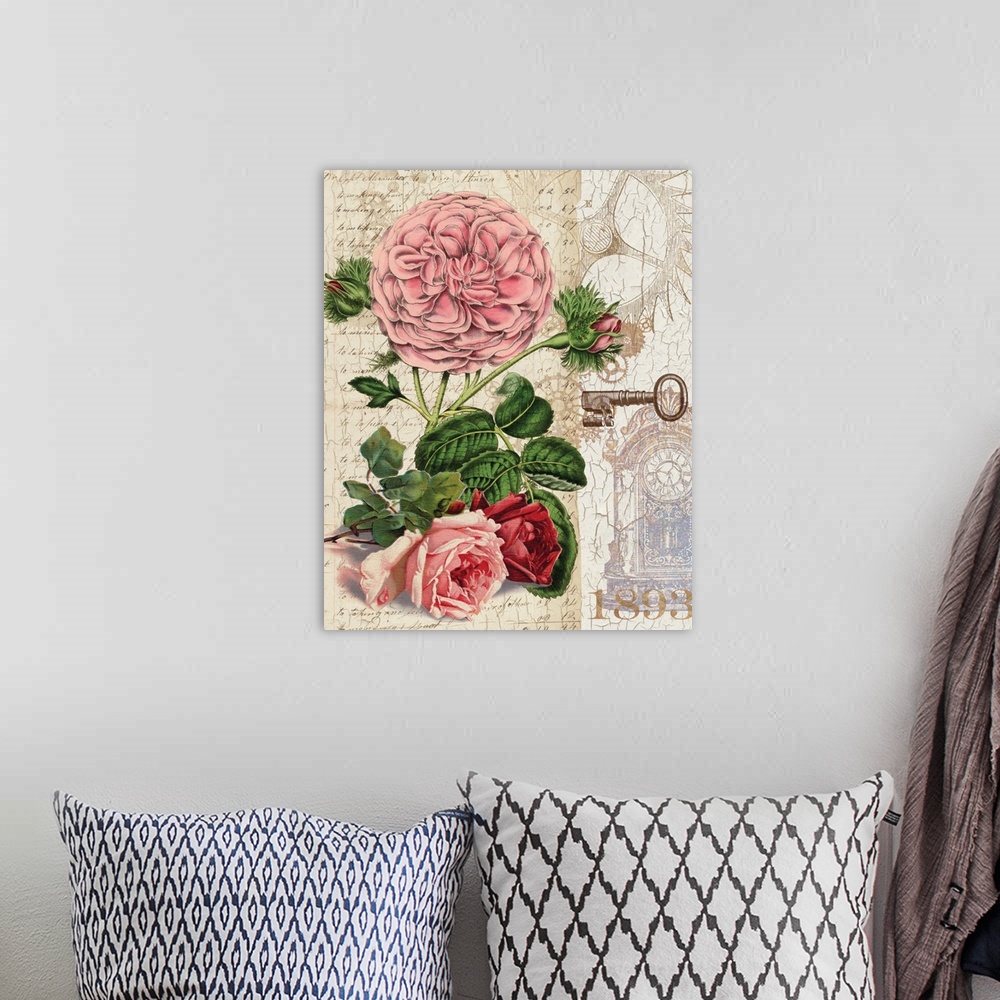 A bohemian room featuring Stream Punk Roses I
