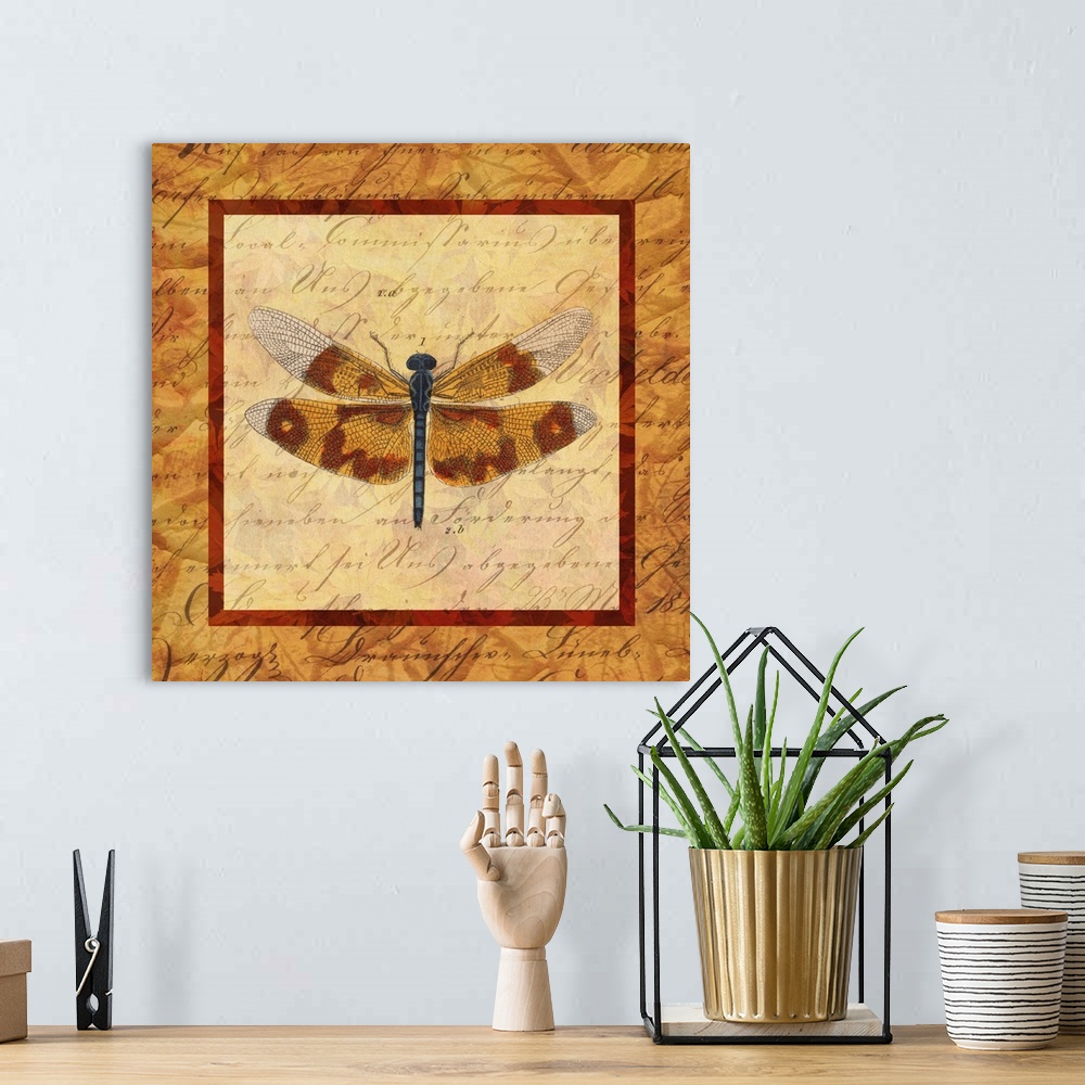 A bohemian room featuring Woodland Dragonfly I