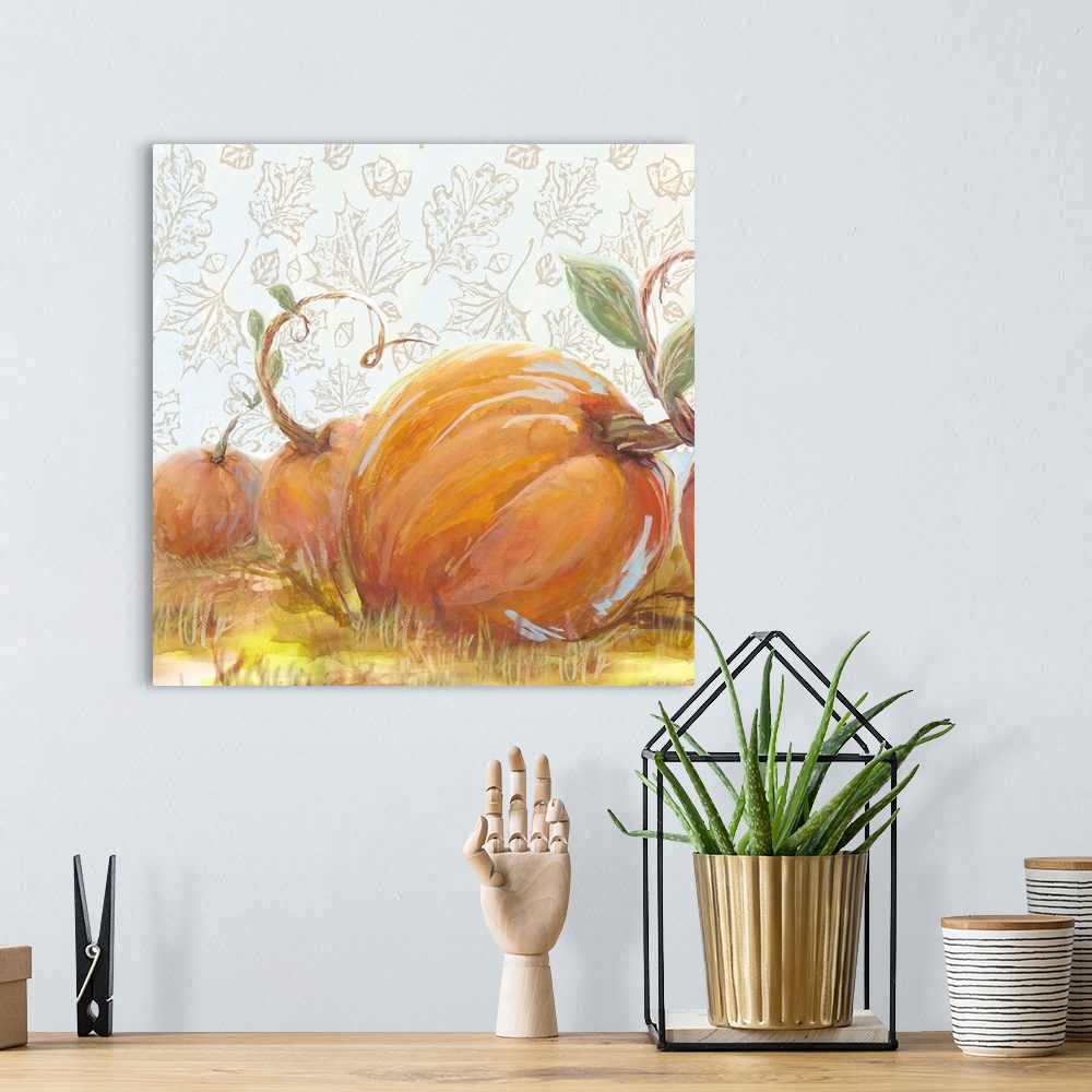 A bohemian room featuring Autumn Pumpkin Patch II