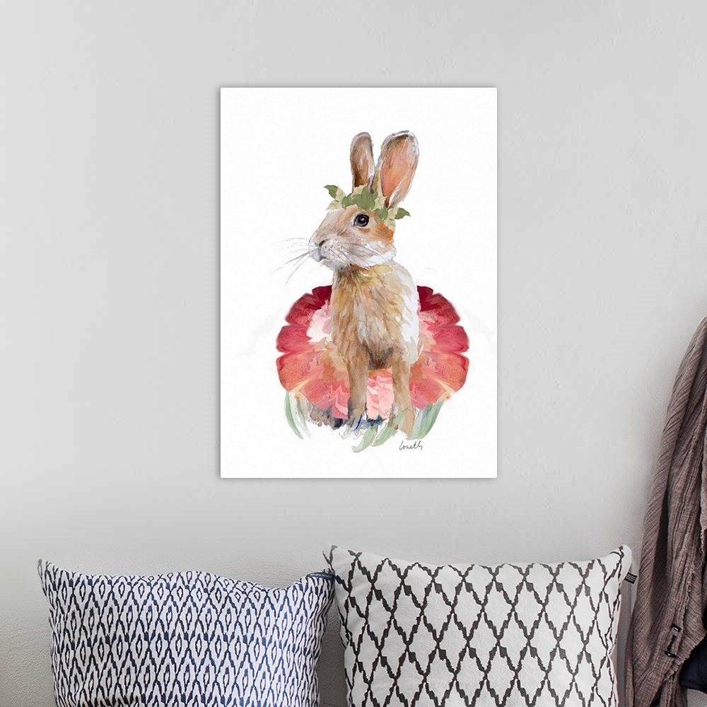 A bohemian room featuring Ballet Bunny I