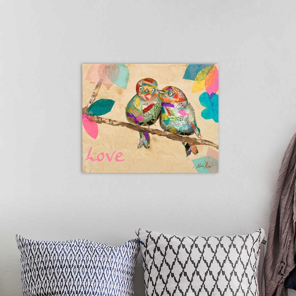 A bohemian room featuring Band of Inspired Birds I