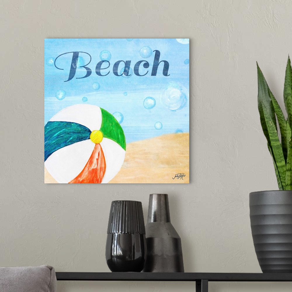A modern room featuring Beach Play II