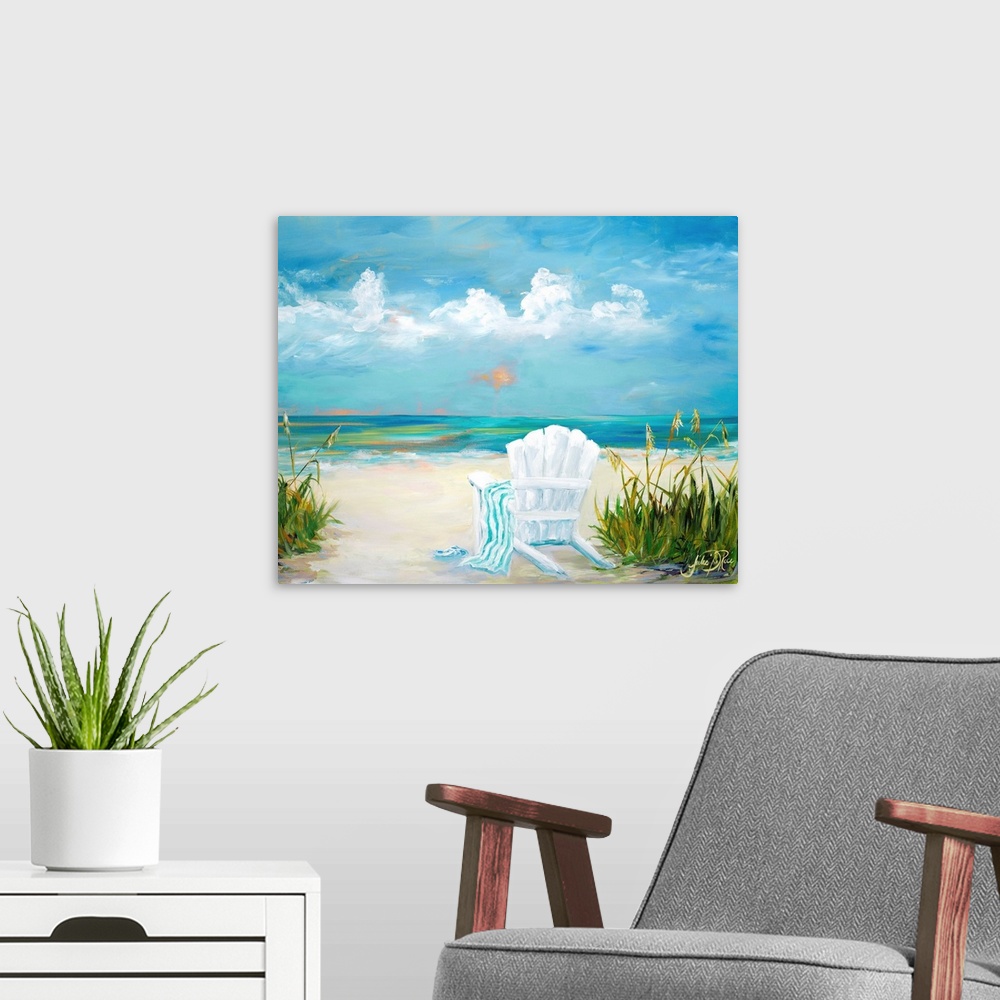 A modern room featuring Beach Scene II