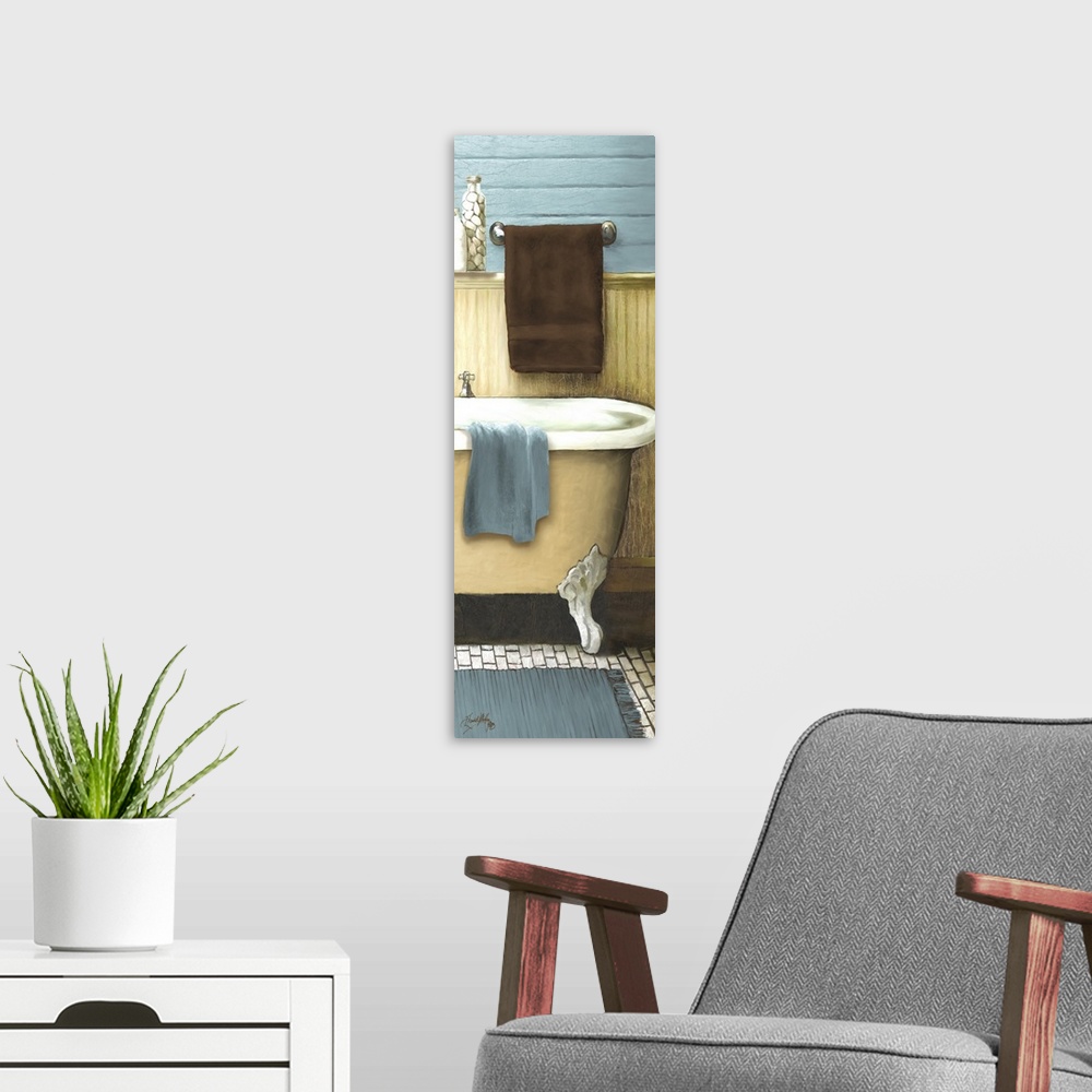 A modern room featuring Original Size: 12x12 / Digital Art / Mixed Media