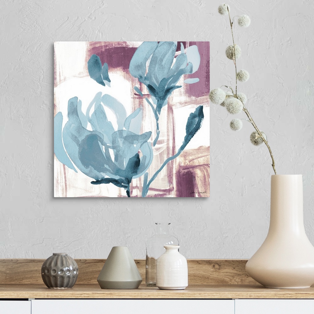 A farmhouse room featuring Blue Magnolias I