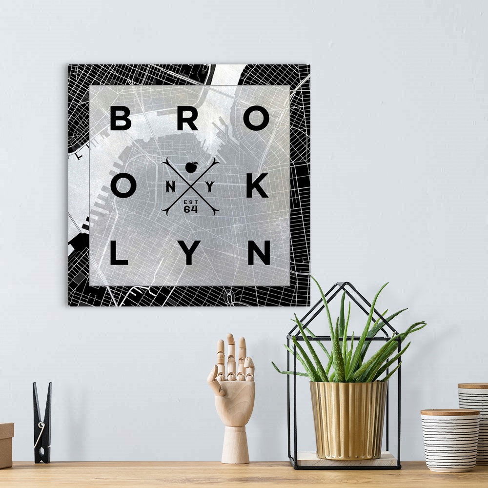 A bohemian room featuring Brooklyn Square BW