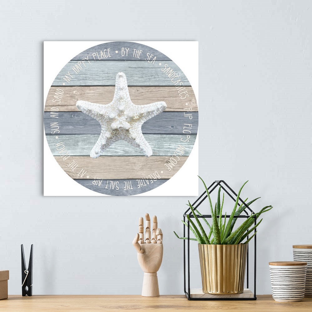A bohemian room featuring By the Sea Starfish Circle