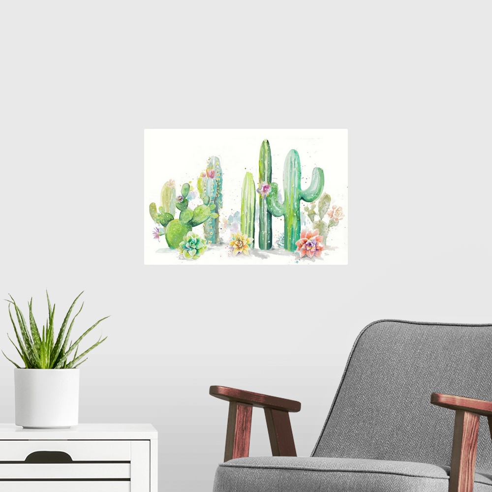 A modern room featuring Cactus Garden