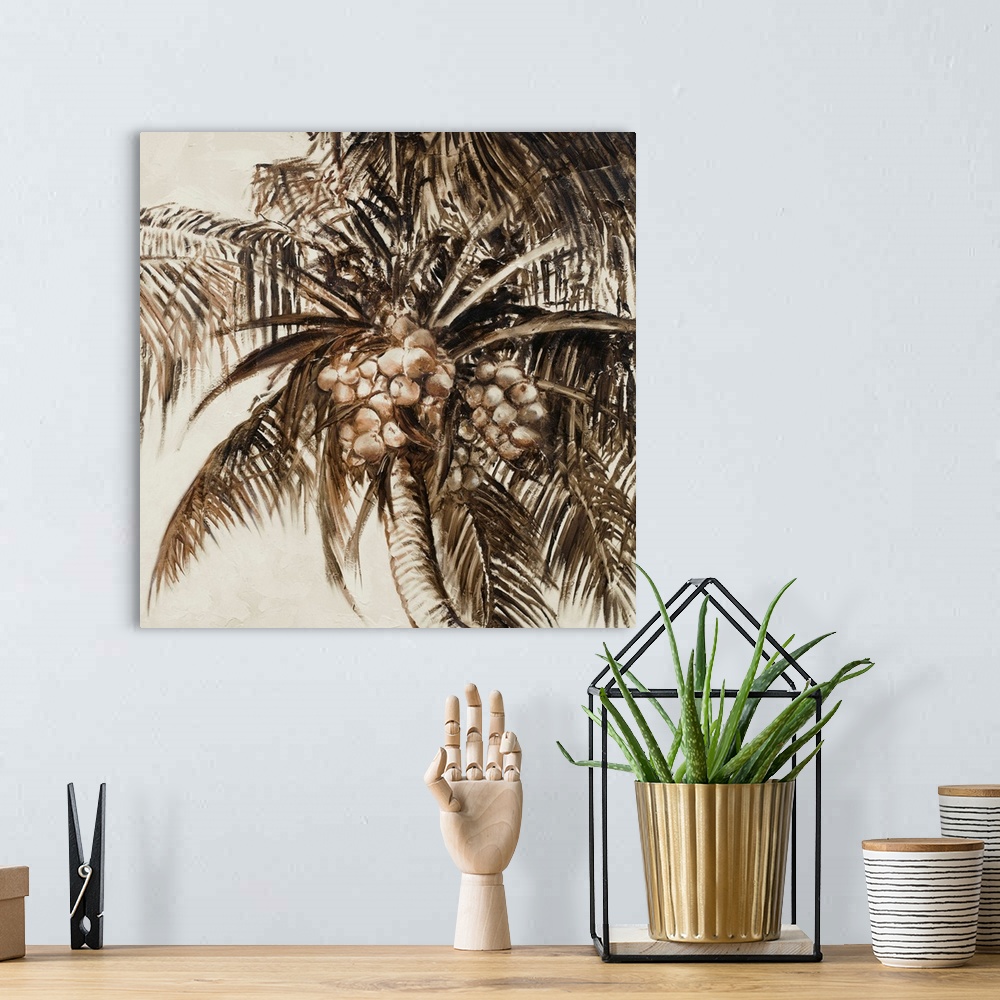 A bohemian room featuring Coconut Palm I